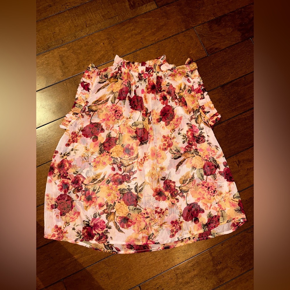 Elan sheer sleeveless blouse